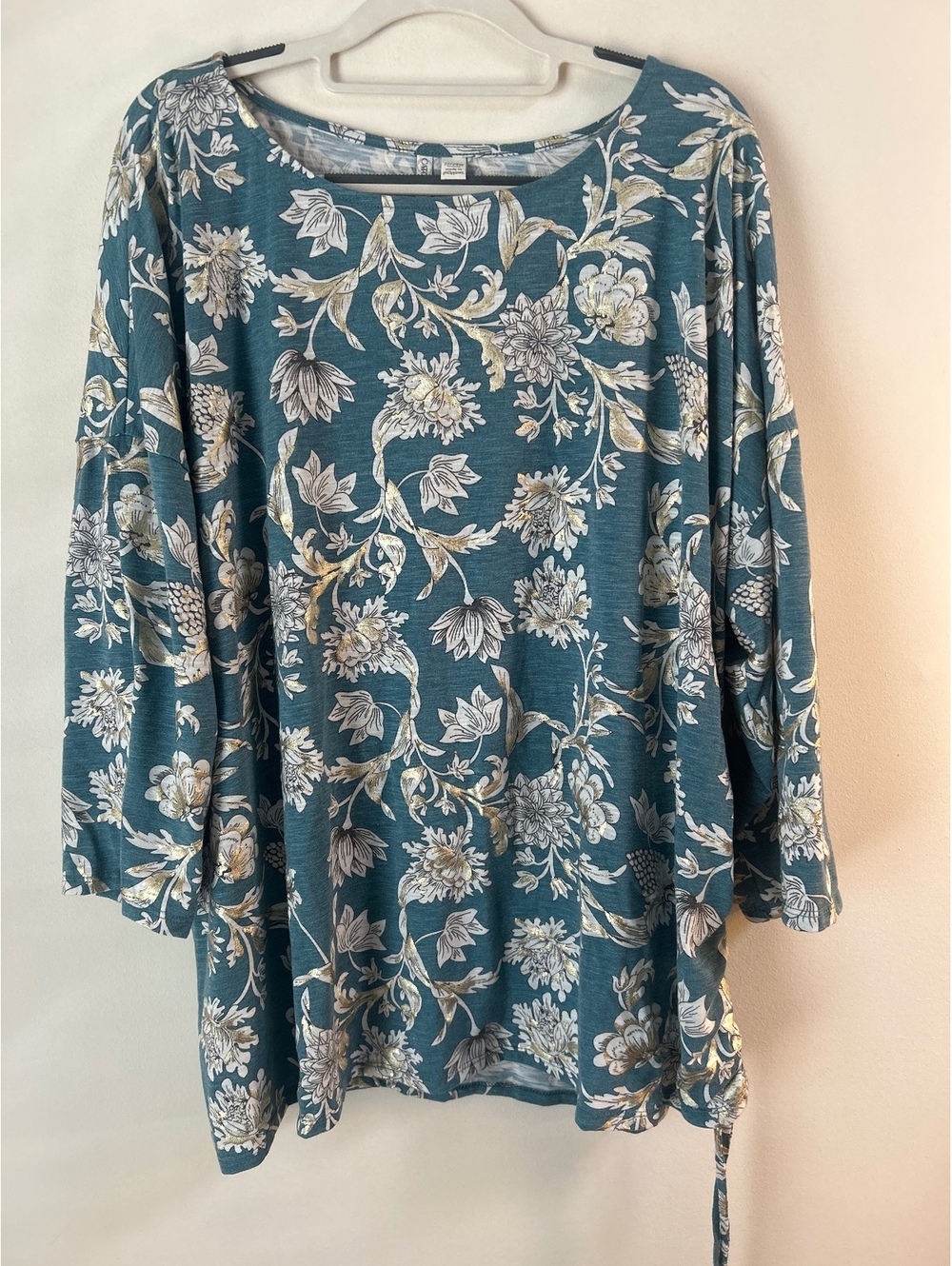 Cato Plus Size Floral Print Long Sleeve Top 22/24W